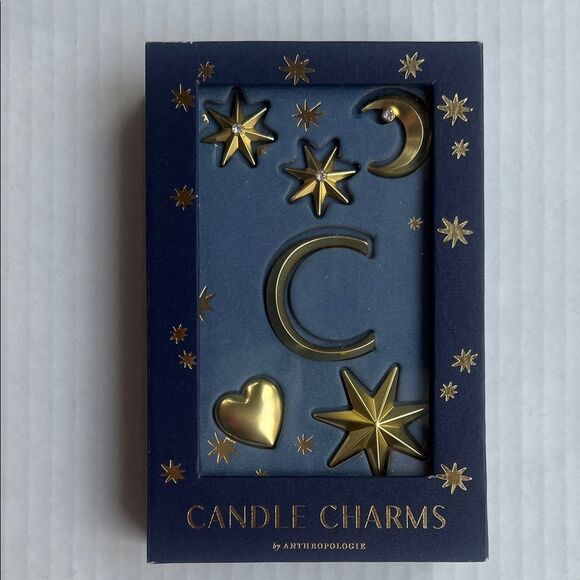 Anthropologie Gold Star and Moon Candle Charms - Picture 3 of 11